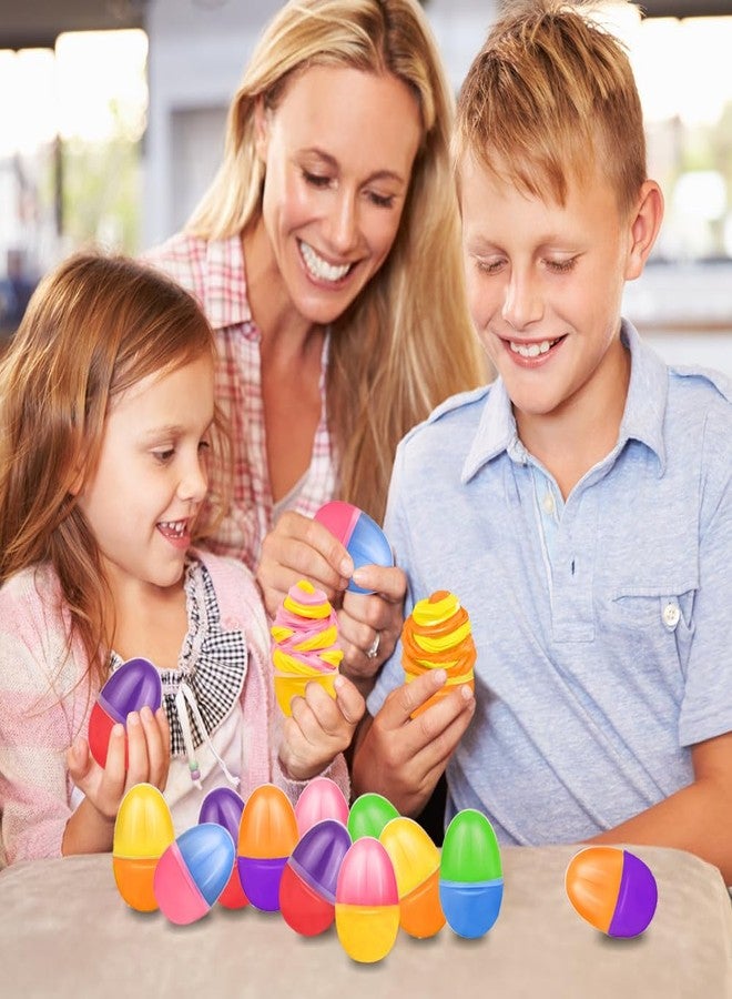 LUKBERA 24pcs Prefilled Easter Eggs with Butter Slime, Stuffers Non-Sticky Putty Slime for Kids Easter Fillers Hunt Classroom Prize - Image 5